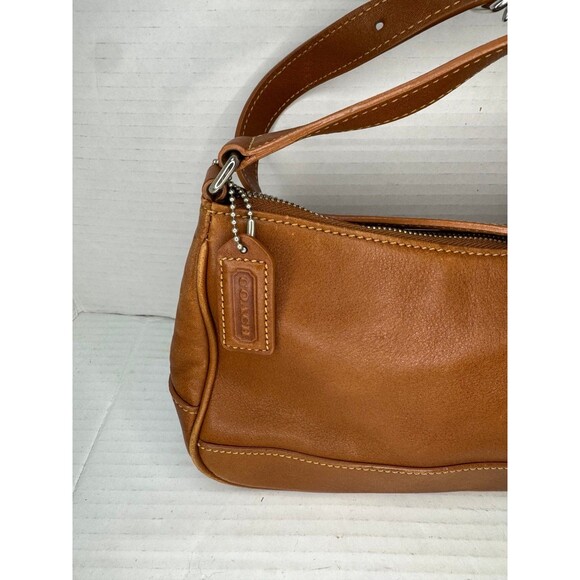 Vintage Coach Hampton Demi Pouch Shoulder Bag Purse Brown Leather 7785 Y2K - Picture 2 of 12